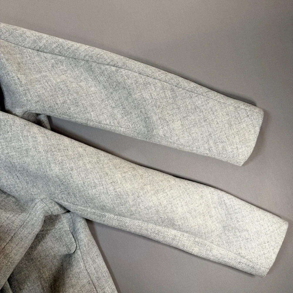 J. Crew Cocoon Coat in Italian Stadium Cloth by Nello Gori, Zip-Up - Womens 4 - Picture 11 of 16